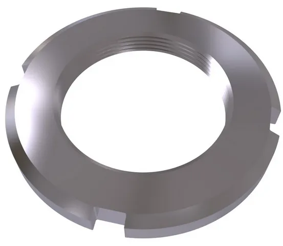 DIN 981 Гайка круглая шлицевая используется с многолапчатой шайбой DIN 5406
